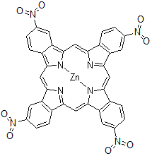 CAS 登录号：100043-01-4， [2,9,16,23-四硝基-29H,31H-四苯并卟啉(2-)-kappa<sup>2</sup>N<sup>29</sup>,N<sup>31</sup>]锌