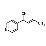 CAS 登录号：100190-72-5， 4-[(3E)-3-戊烯-2-基]吡啶