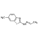CAS 登录号：100220-31-3， 2-[(2E)-2-亚乙基肼基]-6-甲基-1,3-苯并噻唑