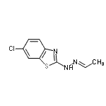 CAS 登录号：100220-33-5， 6-氯-2-[(2E)-2-亚乙基肼基]-1,3-苯并噻唑