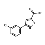 CAS 登录号：100517-43-9， 3-(3-氯苯基)-1,2-恶唑-5-羧酸