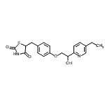 CAS 登录号：101931-00-4， 5-{4-[2-(5-乙基-2-吡啶基)-2-羟基乙氧基]苄基}-1,3-噻唑烷-2,4-二酮