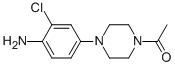 CAS 登录号：101970-41-6， 1-[4-(4-氨基-2-氯苯基)-1-哌嗪基]-乙酮