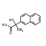 CAS 登录号：10441-53-9， 2-羟基-2-(2-萘基)丙酸