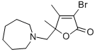 CAS#: 104502-49-0, 5-(Azepan-1-Ylmethyl)-3-Bromo-4,5-Dimethylfuran-2-One