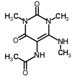 CAS 登录号：104509-81-1， N-[1,3-二甲基-6-(甲基氨基)-2,4-二氧代-1,2,3,4-四氢-5-嘧啶基]乙酰胺