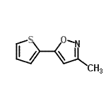CAS 登录号：104516-55-4， 3-甲基-5-(2-噻吩基)-1,2-恶唑