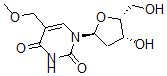 CAS 登录号:104639-39-6, 5-甲氧基甲基-1-(2'-脱氧来苏呋喃糖基)尿嘧啶