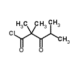 CAS 登录号：10472-34-1， 2,2,4-三甲基-3-氧代戊酰氯化物