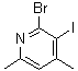CAS 登录号：104830-09-3， 2-溴-3-碘-4,6-二甲基吡啶