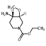 CAS 登录号：104860-32-4， 乙基(3S,4S)-4-氨基-3-甲氧基-1-哌啶羧酸酯