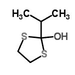 CAS 登录号：104946-15-8， 2-异丙基-1,3-二噻戊环-2-醇