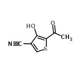 CAS 登录号：104992-13-4， 5-乙酰基-4-羟基-3-噻吩甲腈