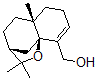 CAS 登录号：105013-74-9， (3R-(3alpha,5aalpha,9aalpha))-3,4,5,5a,6,7-六氢-2,2,5a-三甲基-2H-3,9a-甲桥-1-苯并氧杂卓-9-甲醇