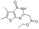 CAS 登录号：105219-73-6， 乙基2-(5,6-二甲基-4-氧代-3H-噻吩并[2,3-d]嘧啶-2-基)乙酸酯