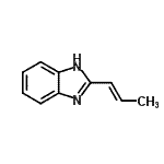 CAS 登录号：105259-40-3， 2-[(1E)-1-丙烯-1-基]-1H-苯并咪唑