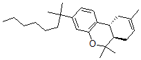CAS 登录号：105823-04-9， (6aR,10aR)-6,6,9-三甲基-3-(2-甲基辛烷-2-基)-6A,7,10,10alpha-四氢苯并[c]苯并吡喃