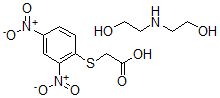 CAS 登录号:105892-21-5, 二(2-羟基乙基)铵2,4-二硝基苯基硫基乙酸盐