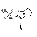 CAS 登录号：105898-02-0， N-(3-氰基-5,6-二氢-4H-环戊二烯并[b]噻吩-2-基)硫二酰胺