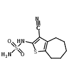 CAS 登录号：105898-03-1， N-(3-氰基-5,6,7,8-四氢-4H-环庚并[b]噻吩-2-基)硫二酰胺