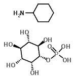 CAS 登录号:106032-59-1, (1S,2R,3R,4S,5S,6R)-2,3,4,5,6-五羟基环己基二氢磷酸酯-环己胺(1:1)