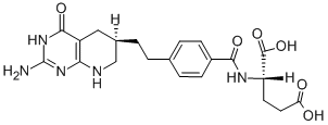 CAS 登录号：106400-81-1， (2S)-2-[[4-[2-[(6R)-2-氨基-4-氧代-5,6,7,8-四氢-1H-吡啶并[5,6-e]嘧啶-6-基]乙基]苯甲酰基]氨基]戊烷二酸