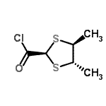 CAS 登录号：106760-48-9， (4S,5S)-4,5-二甲基-1,3-二噻戊环-2-甲酰氯