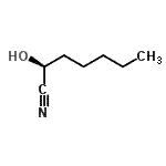 CAS 登录号：106863-48-3， (2S)-2-羟基庚烷腈