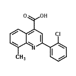 CAS 登录号：107027-38-3， 2-(2-氯苯基)-8-甲基-4-喹啉羧酸