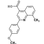 CAS 登录号：107027-47-4， 2-(4-甲氧基苯基)-8-甲基-4-喹啉羧酸