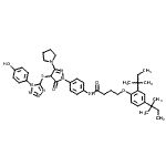 CAS 登录号：107047-28-9， 4-[2,4-二(2-甲基-2-丁烷基)苯氧基]-N-{4-[4-{[1-(4-羟基苯基)-1H-四唑-5-基]硫基}-5-氧代-3-(1-吡咯烷基)-4,5-二氢-1H-吡唑-1-基]苯基}丁酰胺