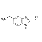 CAS 登录号：107430-30-8， 2-(氯甲基)-5-乙基-1H-苯并咪唑
