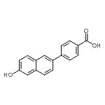 CAS 登录号：107430-57-9， 4-(6-羟基-2-萘基)苯甲酸