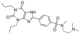 CAS 登录号:107478-35-3, N-(2-二甲基氨基乙基)-4-(2,6-二氧代-1,3-二丙基-7H-嘌呤-8-基)-N-甲基苯磺酰胺