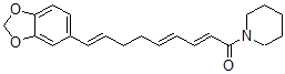 CAS 登录号:107584-38-3, (2E,4E,8E)-9-(1,3-苯并二氧戊环-5-基)-1-哌啶-1-基壬-2,4,8-三烯-1-酮