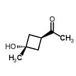 CAS 登录号：107693-40-3， 1-(反式-3-羟基-3-甲基环丁基)乙酮