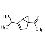 CAS 登录号：107844-06-4， 1-(4-异丙基双环[3.1.0]己-3-烯-1-基)乙酮
