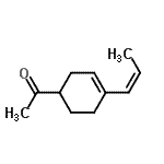 CAS 登录号：108338-49-4， 1-{4-[(1Z)-1-丙烯-1-基]-3-环己烯-1-基}乙酮