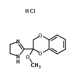 CAS 登录号:109544-45-8, 2-(2-甲氧基-2,3-二氢-1,4-苯并二氧杂环己-2-基)-4,5-二氢-1H-咪唑盐酸盐(1:1)