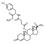 CAS 登录号：110988-78-8， 甲基N-(4-{[(8Xi,9Xi,11alpha,14Xi)-3,20-二氧代孕甾-4-烯-11-基]氧基}-4-氧代丁酰基)-L-酪氨酸酯