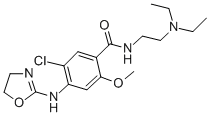 CAS 登录号:111049-33-3, 5-氯-N-(2-二乙基氨基乙基)-4-(4,5-二氢-1,3-恶唑-2-基氨基)-2-甲氧基苯甲酰胺