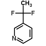 CAS 登录号：114468-03-0， 3-(1,1-二氟乙基)吡啶