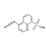 CAS 登录号：114935-78-3， 4-叠氮基-8-(甲基磺酰基)喹啉