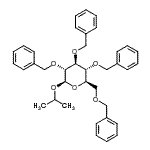CAS 登录号：114967-51-0， (2R,3R,4S,5R,6R)-3,4,5-三苄氧基-2-(苄氧基甲基)-6-异丙氧基-四氢吡喃
