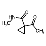 CAS 登录号：116195-49-4， 1-乙酰基-N-甲基环丙烷甲酰胺