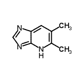 CAS 登录号：116599-56-5， 5,6-二甲基-1H-咪唑并[4,5-b]吡啶