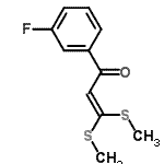 CAS 登录号：116609-89-3， 1-(3-氟苯基)-3,3-二(甲硫基)-2-丙烯-1-酮