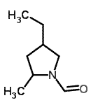 CAS 登录号：116679-50-6， 4-乙基-2-甲基-1-吡咯烷甲醛