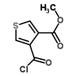 CAS 登录号：116722-20-4， 甲基4-(氯甲酰基)-3-噻吩羧酸酯