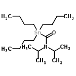CAS 登录号：116858-79-8， 1,1,1-三丁基-N,N-二异丙基锡烷甲酰胺